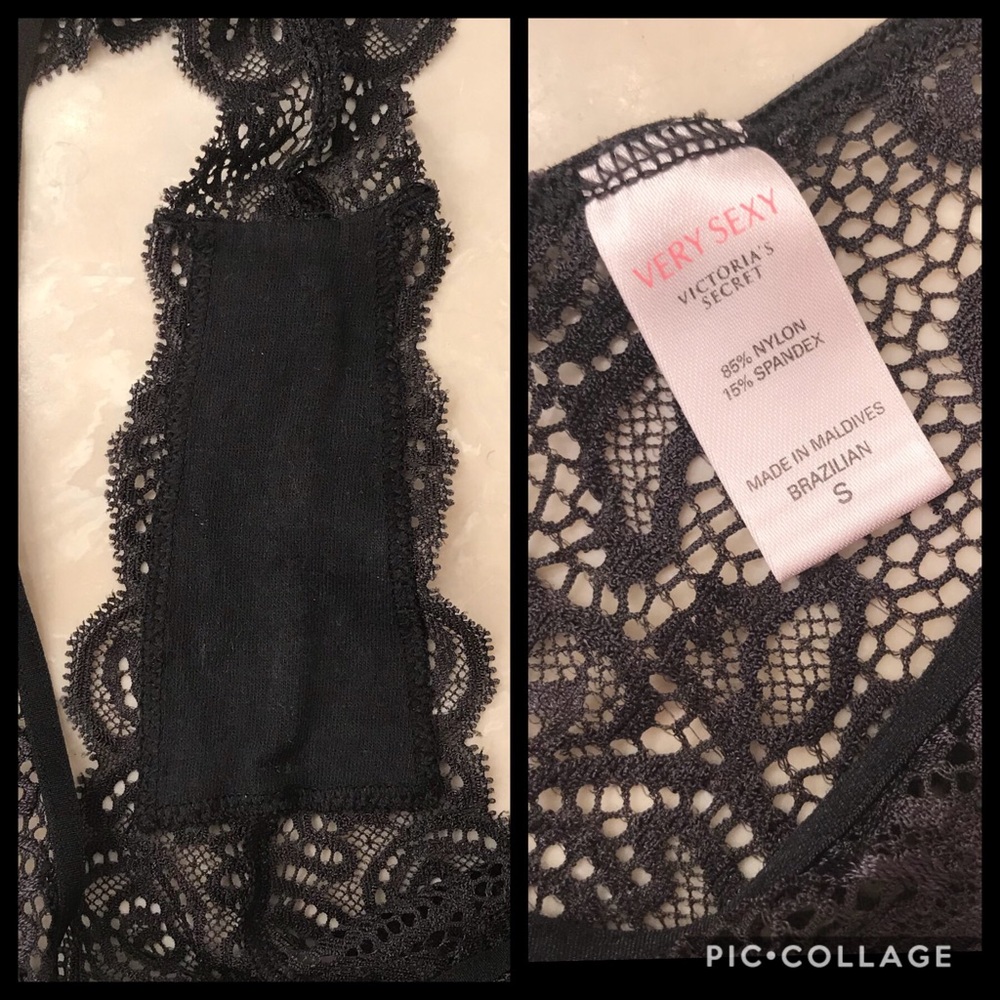 Victoria’s Secret Black Mesh Lace lingerie Small - Picture 7 of 7